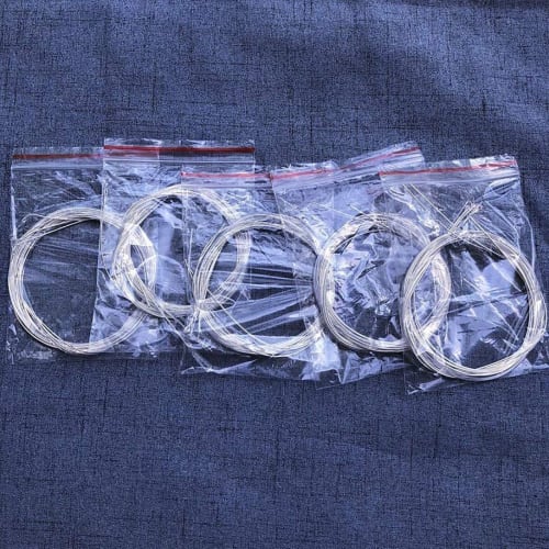 Classical Guitar Strings, 6 Pieces/Set, Clear Nylon Strings, Silver Plated Copper, Musical Instrument Accessories, Beautiful Design