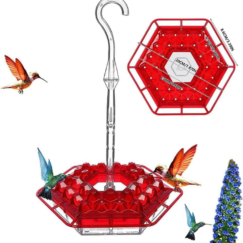 

Hummingbird Feeders for Outdoors Hanging Easy to Clean and Refill ,Humming Bird Feeder with Perch and Built-in Ant Moat