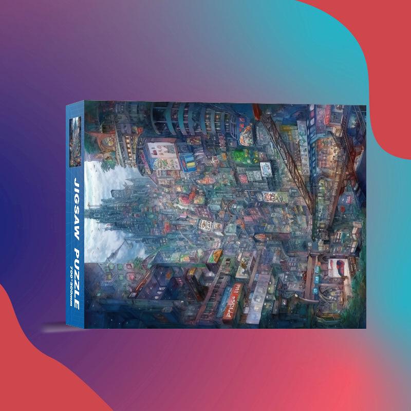 1,000-Piece Cute Healing Jigsaw Puzzle: Adult High-Difficulty Decompression Toy, Educational Gift for Girls