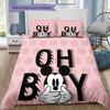 Retro-chic Mickey Mouse Themed Print Bedding Set – Perfect for Decorating A Child's Bedroom. Comfortable and Warm.