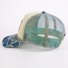 Trucker Hats With Logo Embroidery Printing 5 Panel Camo Trucker Cap  Pre-curved Brim Print Mesh Hat