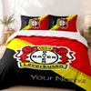 Bayer Leverkusen Custom Name 3pc Set Perfect for Bedroom Use Comfortable Bedding Set Includes a Duvet Cover and Two Pillowcases Ideal Birthday or Chri