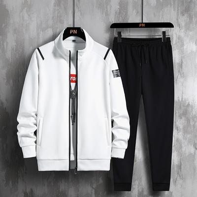 Completo sportivo ampio a 4 colori, completo sportivo, maglione + pantaloni, set da due pezzi L -8xl