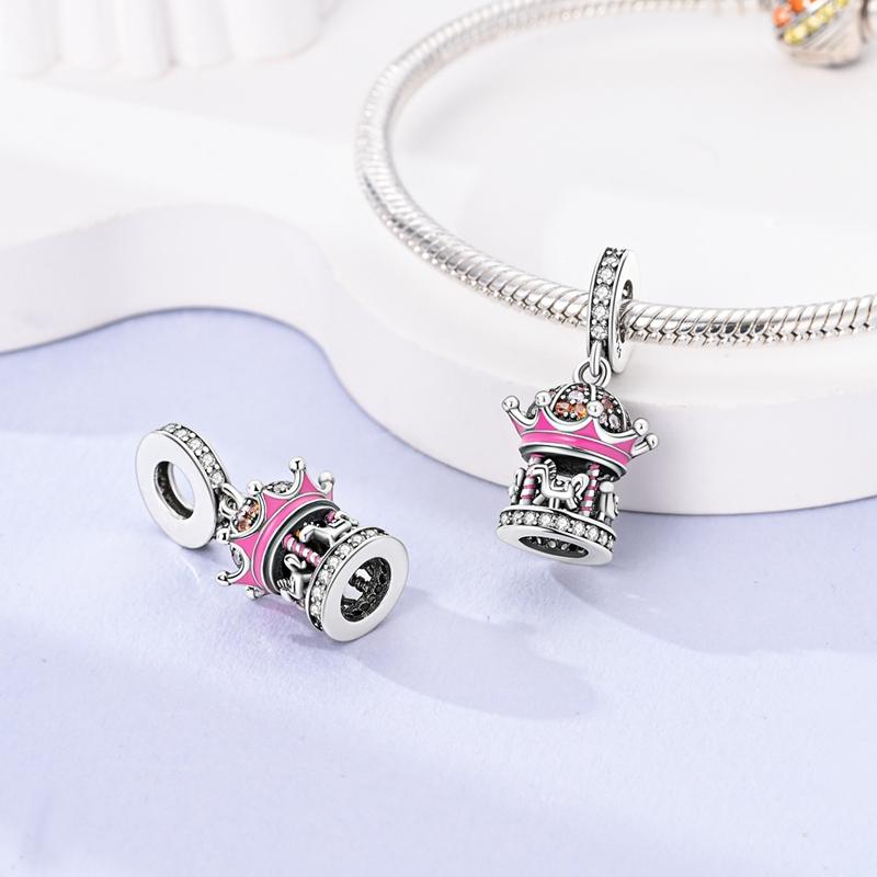 Charms Copper For Women Cat Animals Sunflowers Beads Dangle Fit Bracelet Pendant Diy Fashion Jewelry Gift