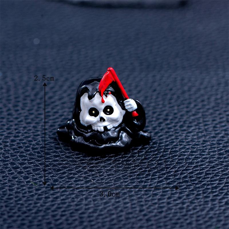 

Мини-украшение на Хэллоуин, череп, тыква, волшебник, призрак, смерть, надгробие, фигурка ужаса, микропейзаж, кукольный домик, миниатюрная игрушка