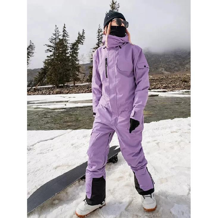 Airpose One-piece Ski Suit Waterproof Breathable Snowboard Winter Workwear Pants Ski Jacket Women Men Snow Clothes skiing suit