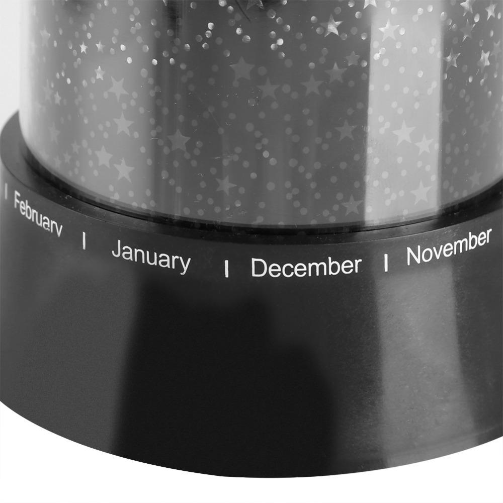 Stars Pattern Night Light Battery Powered LED Projection Light Romantic LED Projector Lamp Bedroom