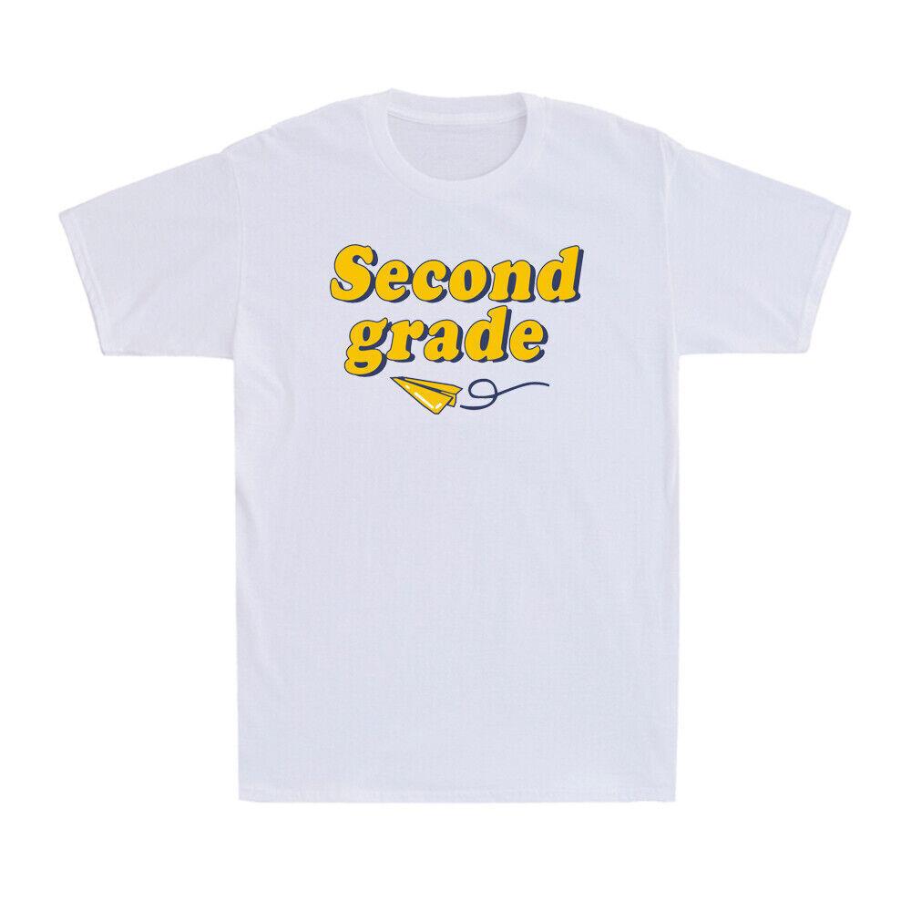 Second Grade Student Teacher Back To School Vintage Funny Gift Men s T-Shirt XXXXL