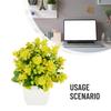 Fake Potted Plant Artificial Bonsai Home Bedroom Floral Decor Lively Plastic 15*16cm 19 Mesh Beautiful Courtyards Families