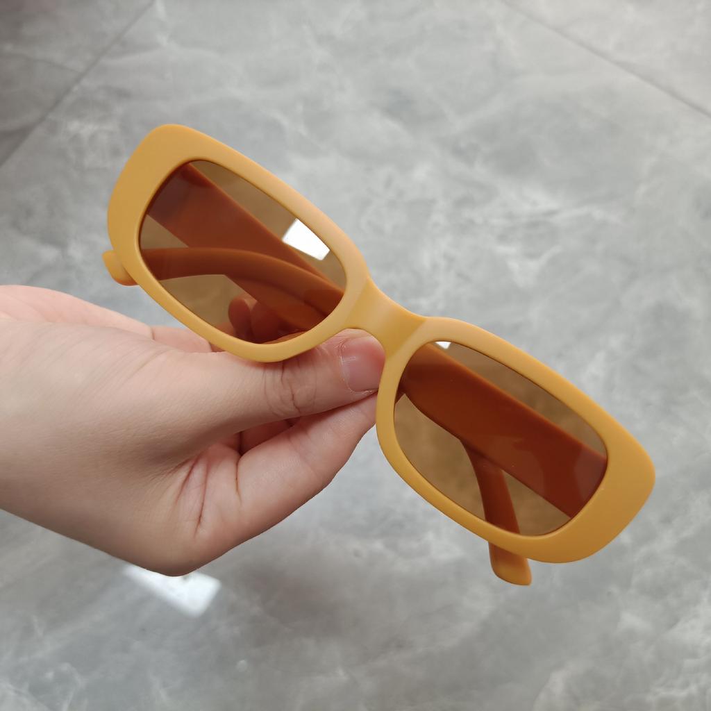 Sunglasses Women'S Retro Sunglasses Uv-Proof Square Glasses Men'S Personalized Sun Protection Sunglasses