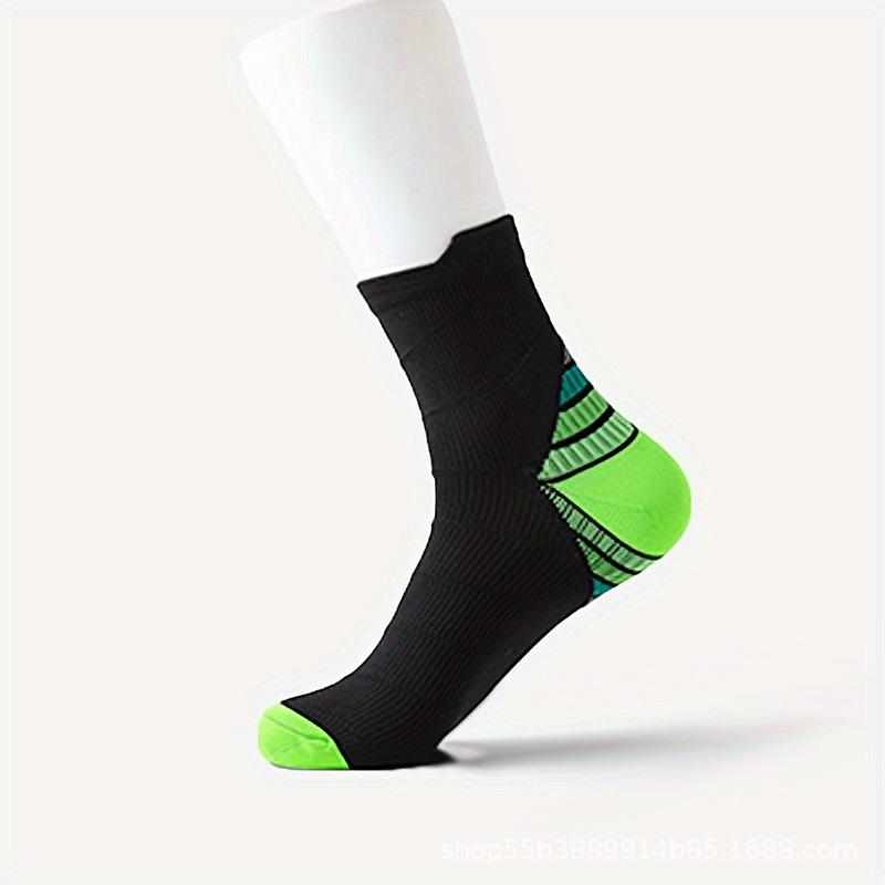 

Мужские и женские компрессионные носки для велоспорта, носки для бега на открытом воздухе L/XL зелёный