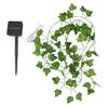 10M 100LED grønt blad rotting kunstig eføy krans falske blad planter vintreet krans streng solar lys bryllupsfest juleferie dekorasjon