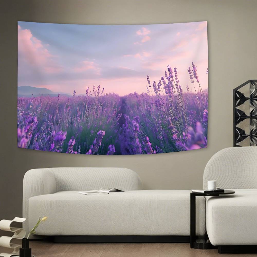 

Flower Field Tapestry Wall Hanging Tapestry Art Deco Style Blanket Curtain Home Bedroom Living Room Decoration 74x94cm(29x37in)