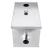 Silver Stainless Steel Grease Trap Interceptor Restaurant Kitchen Wastewater 14x8x8'' New