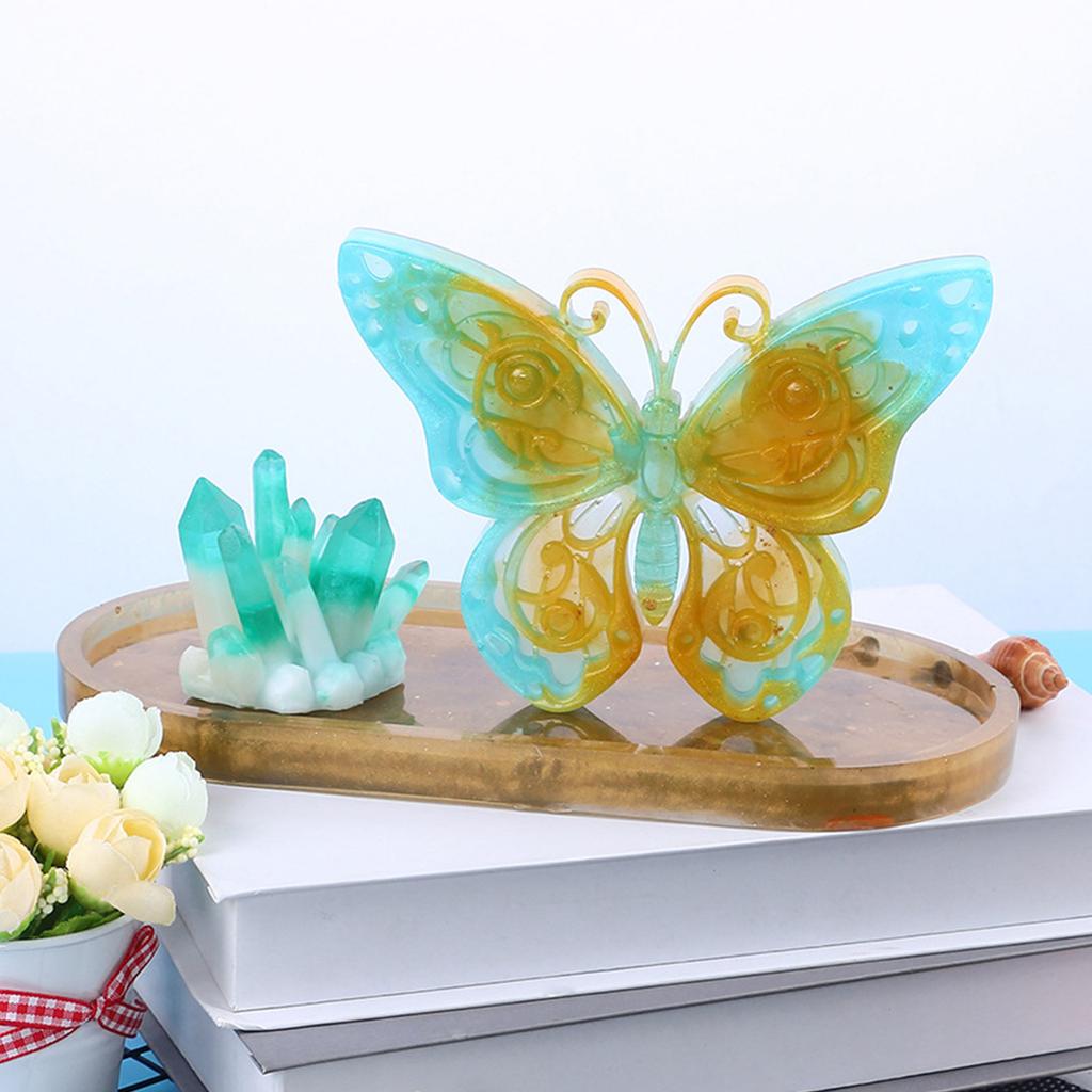 Butterfly Necklace Keychain Mold Silicone Pendant Mold Earring Ornament Epoxy Resin Casting Jewelry Making Diy Crafts