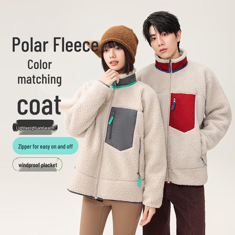 

XueZhongFei Men s Plush Lined Fleece Jacket M 170