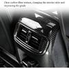 for CRV 2017-2022 Rear Air Condition Vent Outlet Cover Trim Sticker, Carbon Fiber Grain Style Interior Decorative Panel Frame Accessories for Honda