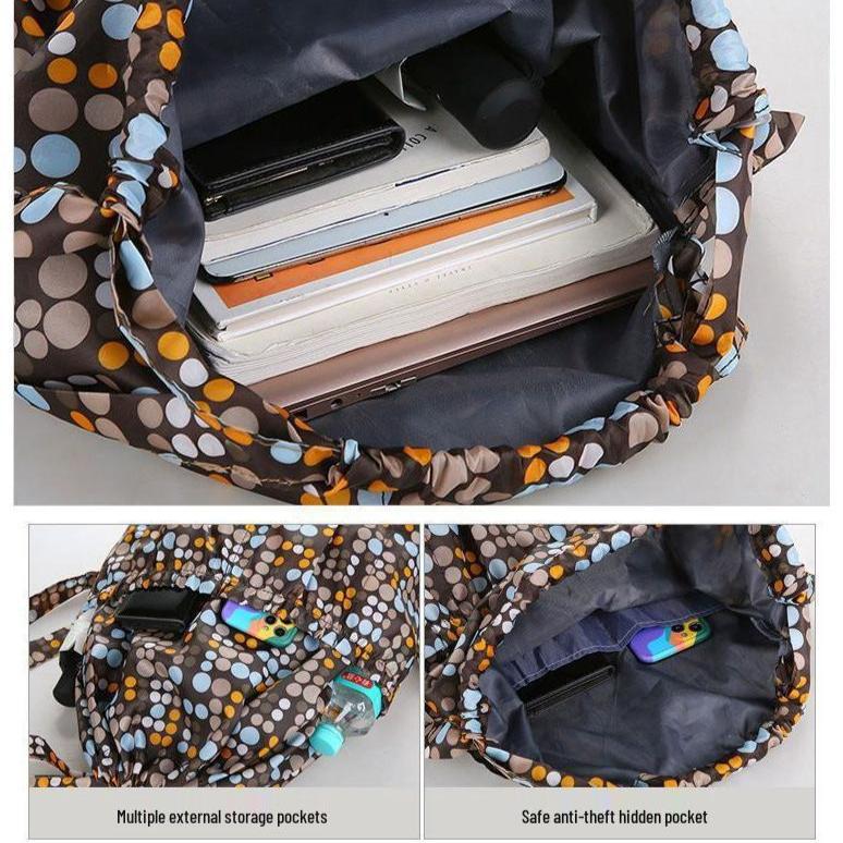 Summer Travel Large Capacity Drawstring Backpack for Fitness and Sports
