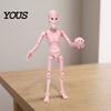 Articulated Horror Toys Figure, 3D Printed Posable Desktop Figurine, Movable Joint Figurines Theme Multi-Jointed Action Figures for Collectors,