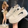 Thick-soled small-board shoes Original versatile sports and leisure shoes Women's 2025 spring new popular super-hot little white shoes