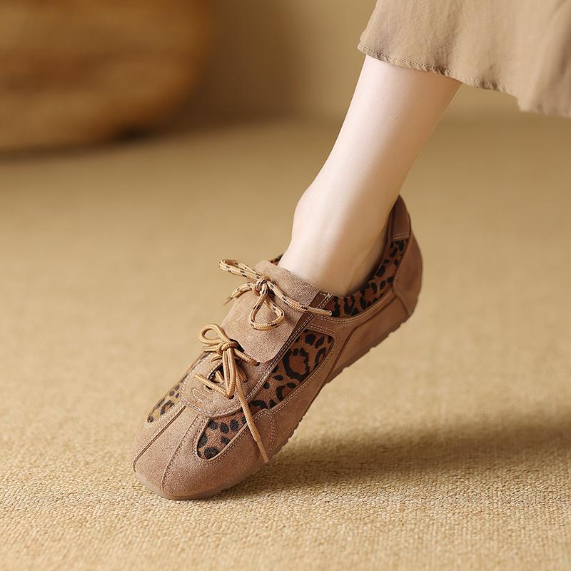 Fashion 2025 Leisure Loafers Flats Shoes Woman Suede Leather Slip-on Loafers Casual Moccasins Female Flats Shoes Comfort Spring Shoes