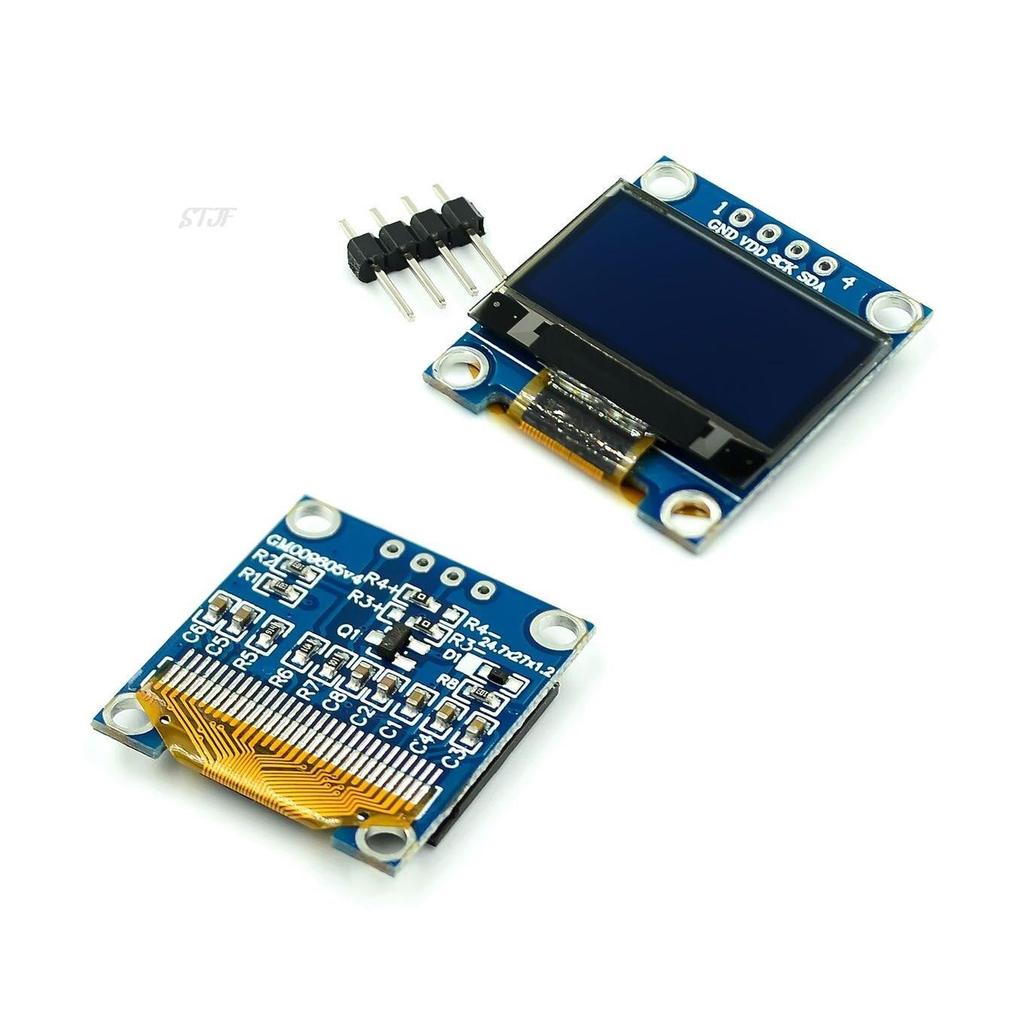 0.96 inch blue white yellow blue dual color IIC communication small OLED display module 51 microcontroller
