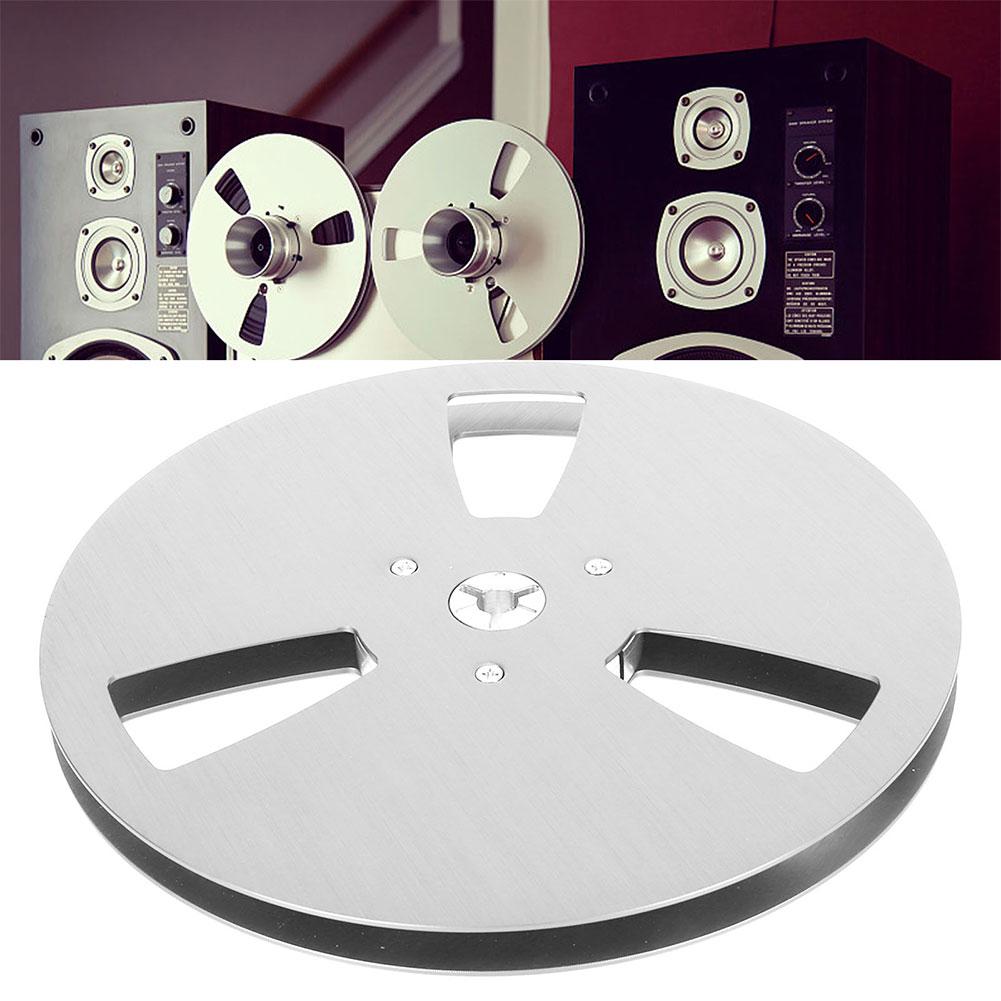 Open Reel Takeup Reel Aluminum Alloy 6 Hole Stainless Steel Screws 1/4 7Inch Empty Reel for Reel To Reel Tape Player For Reel