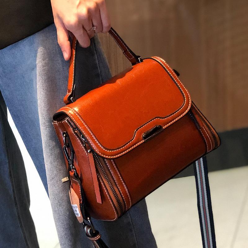 Women's Bag New Underarm Leather Bag Messenger Bag Versatile Large Capacity High-end Leather Women's Handbag Women