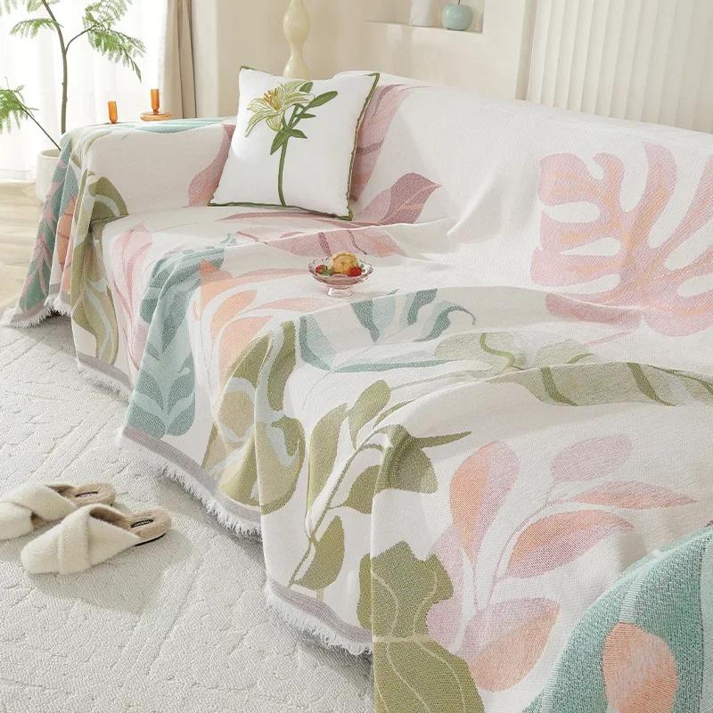 Modern And Simple New Model Chenille Sofa Blanket Four Season Universal Soft Comfortable Anti Slip Dustproof Sofa Cover Cloth