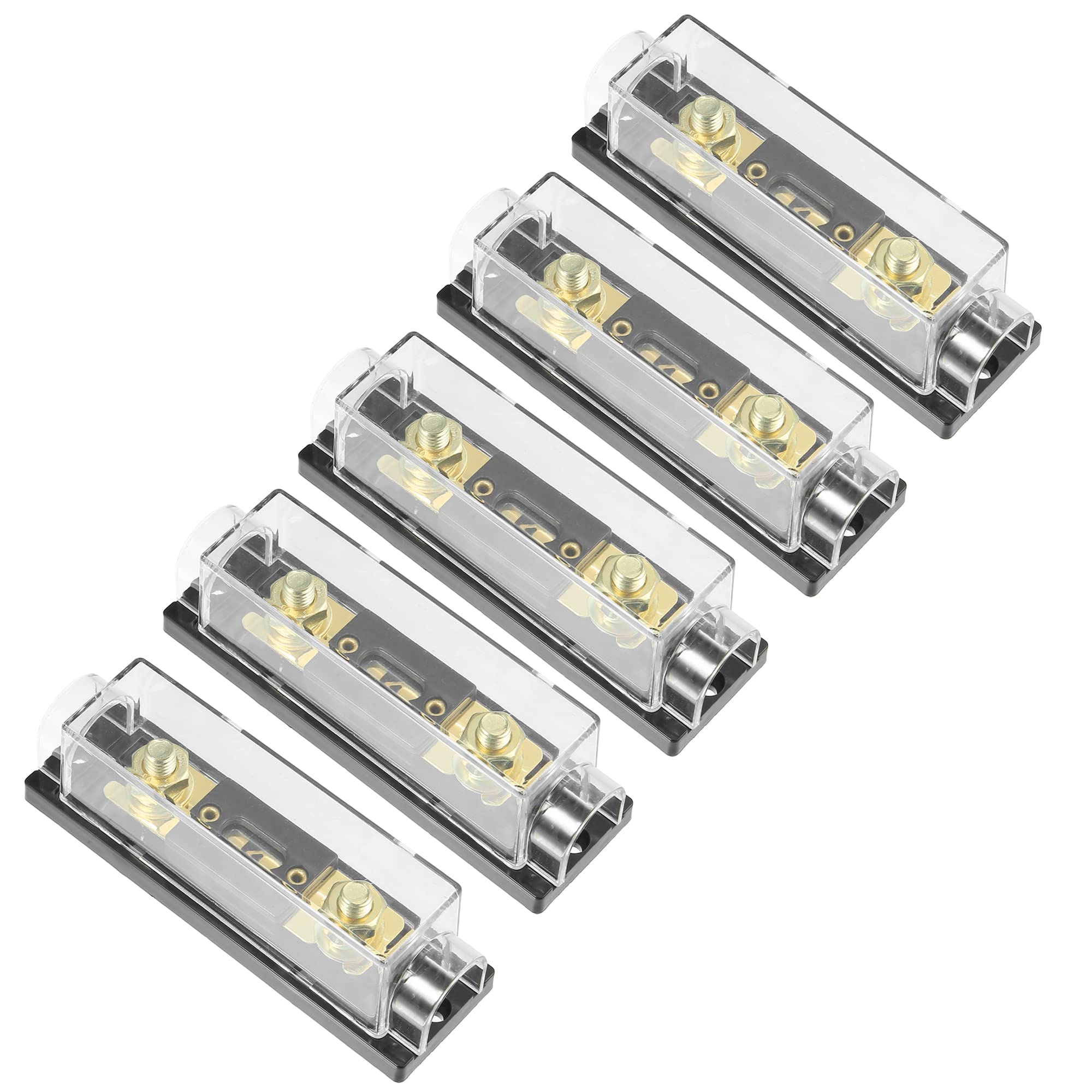 

uxcell ANL Fuse Holder for 300A Fuse 0 4 8 10 Gauge Inline Car 300A