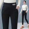 Women Winter Leggings Solid Warm Leggings Thicken Lamb Cashmere Hight Waist Butt Lift High Stretchy Walking with Pocket Pants