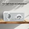 Emergency Evacuation Lights LED Wall-mounted Fire Fighting Lights Rechargeable Double-head Emergency Lamp for Power Outage
