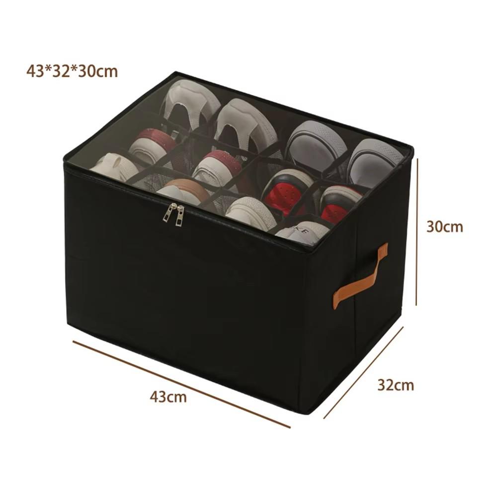 Foldable Shoe Storage Box Dust-proof shoe organizer Multi-function Home Storage Box Used for Wardrobe Sorting and Storing Sock