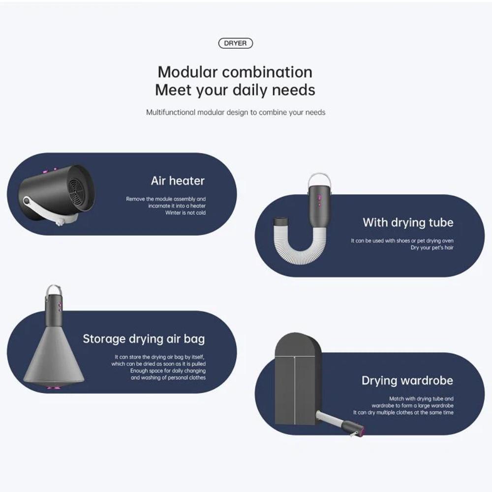 Portable Multifunction Mini Clothes Dryer – Electric Drying Machine for Home & Travel