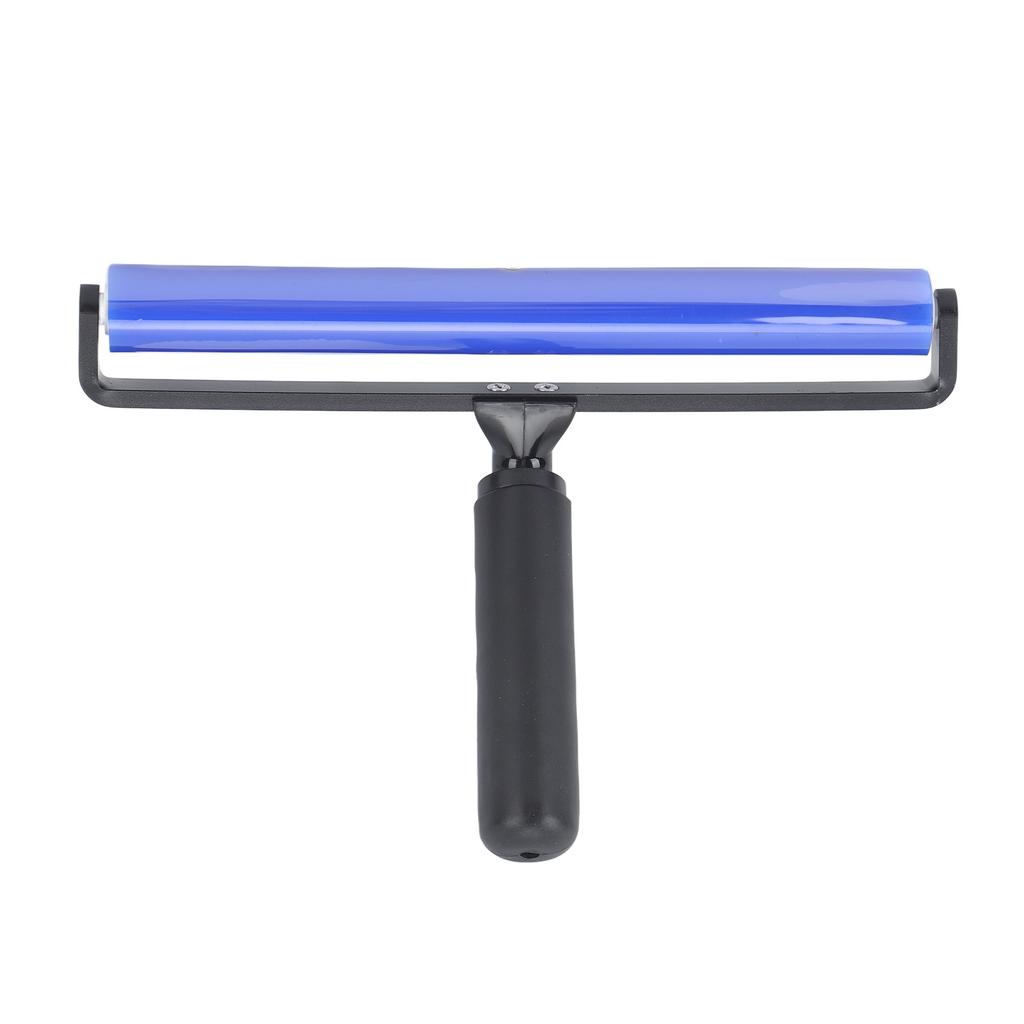 Statischer Rollenstaubentfernungsroller Superklebrige Blaue Silikon Weiche Statische Wirkungsreinigerrolle mit Schwarzem Griff