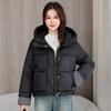 Women's Short Winter Jacket Warm Hooded Loose Cotton-Padded