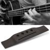 4-Saiten Bassbrücke Hohe Härte Ebenholz Gitarre Musikinstrumentenzubehör Ebenholz