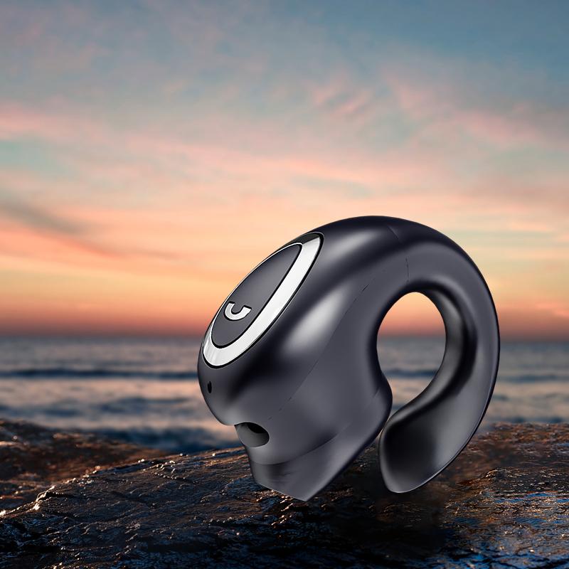 S9 Single Ear Bluetooth Wireless Earphone Ear-Clip Design Headphone Noise Reduction Bluetooth 5.3