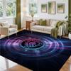 Manchester City Design Crystal Velvet Rug Soft Decorative Mat for Bedroom Entrance