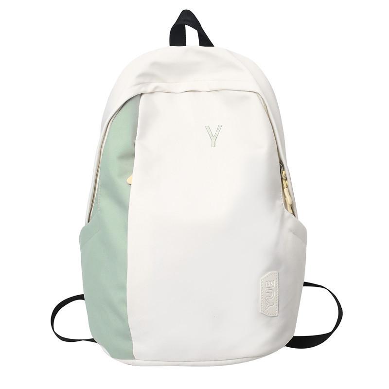 Color Simple Blocked Letter Decoration For Student Backpacks For Use Daily