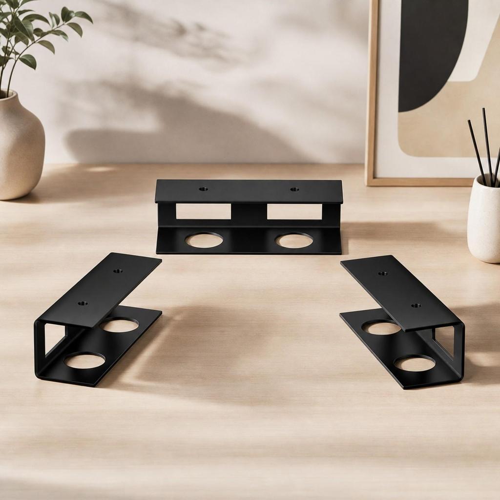 Under Desk Organizer Easy to Install Under-Desk Laptop Storage Bracket Sturdy