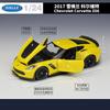 WELLY 1:24 Chevrolet Corvette Z06 2017 Alloy Car Diecasts & Toy Vehicles Car Model Miniature Scale Model Car Toy For Children