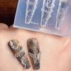 1Pcs 3D Snake Bone Mold Nail Art Decoration Accessories Diy Design Silicone Decorative Nail Art Templates Nails Mold
