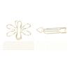100Pcs Funny Planner Clips Innovative Cute Design Anti Rust Electroplating Process Gold Paper Clips 