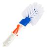 Round Pool Step and Corner Brush with Stiff Bristles for Deep Cleaning Crevices Fits Telescoping Poles with Adjustable Clips