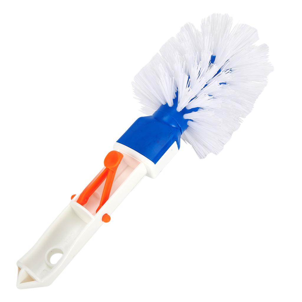Round Pool Step and Corner Brush with Stiff Bristles for Deep Cleaning Crevices Fits Telescoping Poles with Adjustable Clips