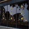 Christmas Decoration Scene Arrangement Balloons Christmas Trees Window Decorations Shop Windows Static Glass Stickers