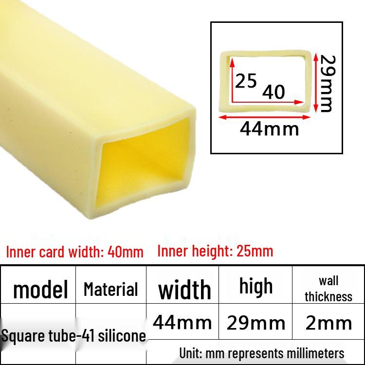 High-Temperature Resistant Silicone Square Tubing: Durable, Customizable, Aging-Resistant Rubber Sheath and Hollow Sealing Strip.