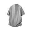 Summer 2026 Men's Loose Japanese Style Knitwear - Short Sleeve Trendy Design