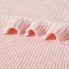Autumn Winter Blanket Baby Lotus Leaf Edge Blanket Comfortable Cotton Knitted Strollers Cover Children's Bed Throw